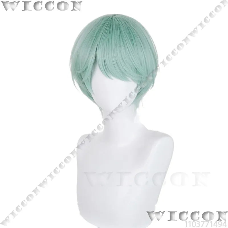 Baby Soda Pop Kpop Demon Hunter Saja Boys Cosplay Costume Pink Top Shirt Blue Pant Green Wig Hat Halloween Idol Boys Group Stage