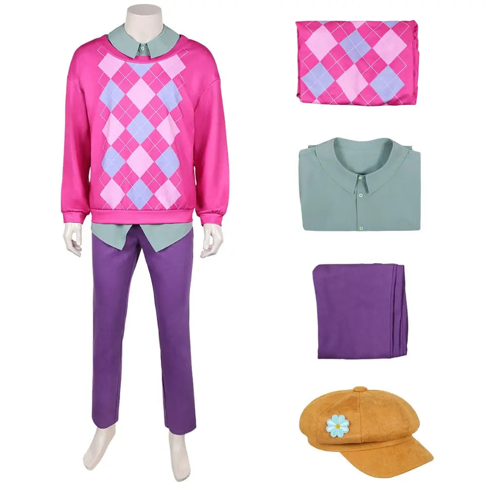 Kpop Demon Hunters Baby Saja Boys Cosplay Costume For Men Sweatshirt Pants Cap Uniform Set Roleplay Halloween Carnival Suit