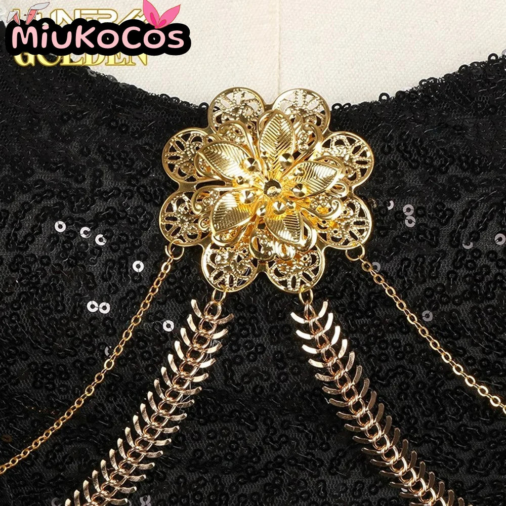 IN STOCK Mira Black Glitter Stage Outfit Cosplay Costume MiuKoCosplay Cosplay Anime KPop Demon Hunters Cosplay