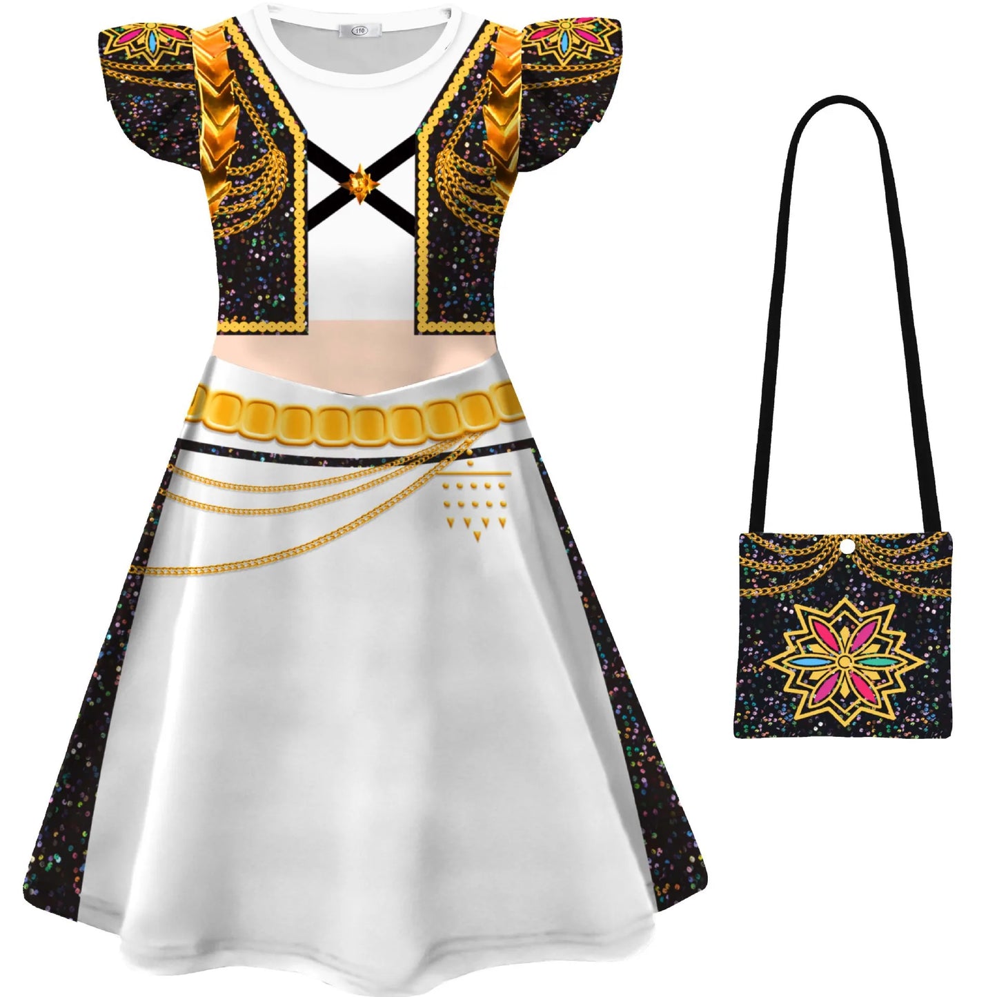 Kids K-Pop Demon Hunters Rumi Zoey Mira Dress Cosplay Costume Girls Dresses Children Casual Girl Dress Halloween Xmas Party Suit