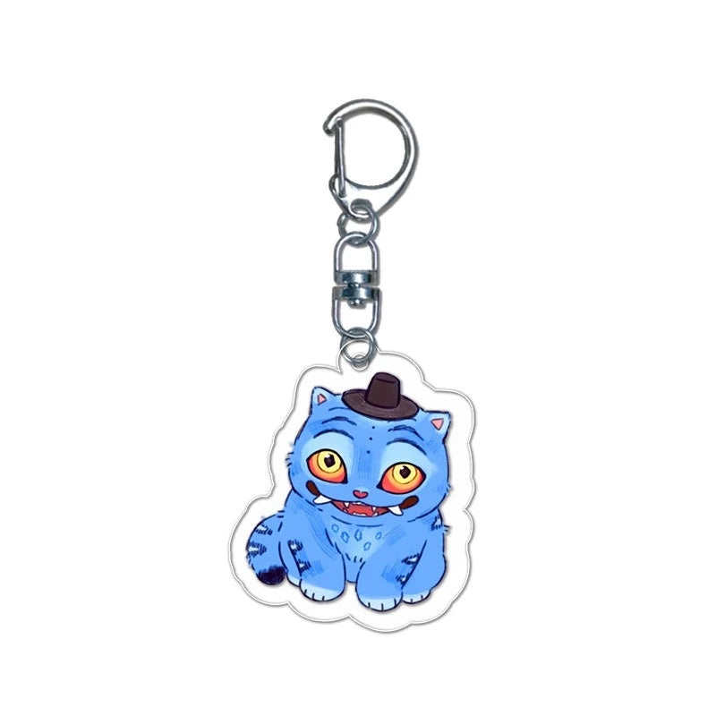 New Anime Movie KPop Demon Hunters Tiger Acrylic Pendant Keyring Jewelry Backpack Decorations Phone Chain Accessories Gift Props