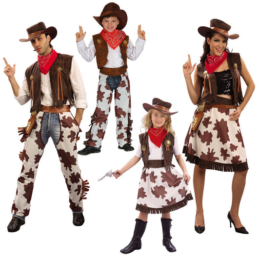 Cowboy Cowgirl Costumes Children's and Adult