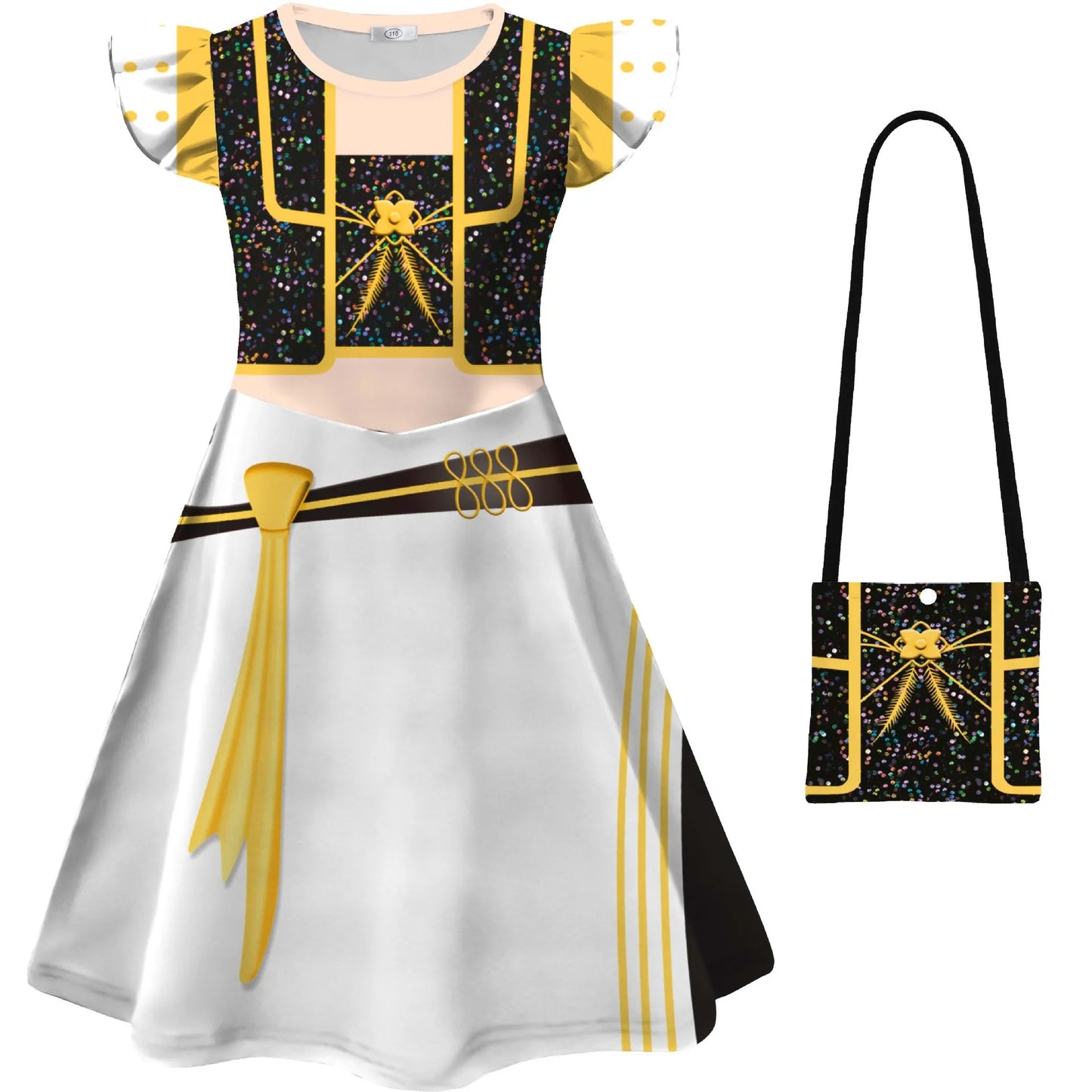 Kids K-Pop Demon Hunters Rumi Zoey Mira Dress Cosplay Costume Girls Dresses Children Casual Girl Dress Halloween Xmas Party Suit