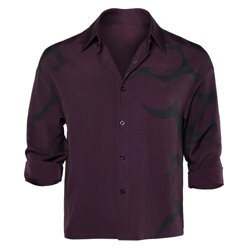 Kpop Demon Hunters Jinu Baby Abby Mystery Saja Boys Cosplay T-shirt Costume For Men Sweater Roleplay Halloween Carnival Suit