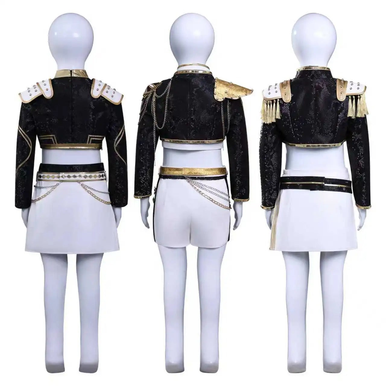 Rumi, Zoey, Mira Kids Full Set Costume GOLDEN KPop Demon Hunters Huntrix