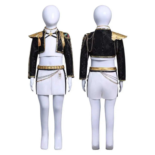 Rumi, Zoey, Mira Kids Full Set Costume GOLDEN KPop Demon Hunters Huntrix