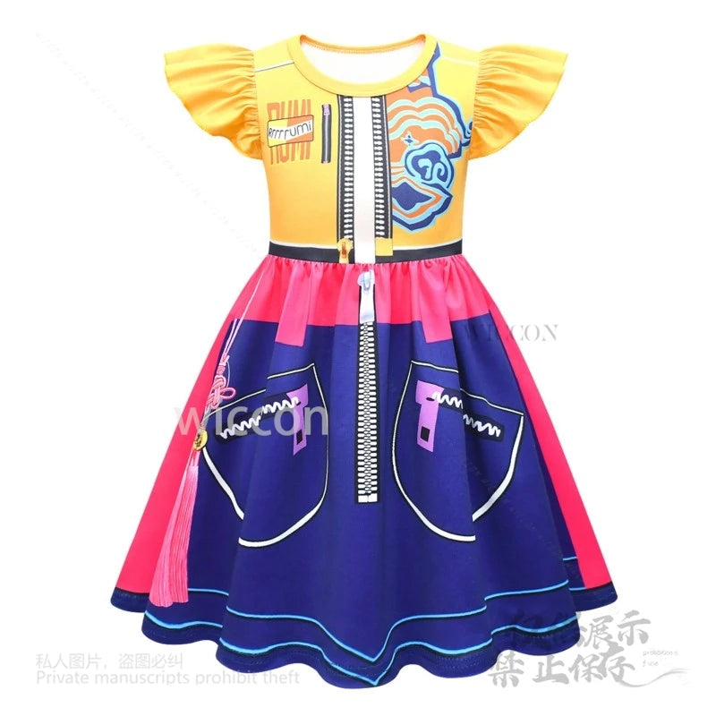 Anime KPOP Huntrix Mira Rumi Zoey Cosplay Costume Stage SuitSet High Quality Clothing Children Bag Demon Hunters Halloween Party