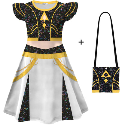 Kids K-Pop Demon Hunters Rumi Zoey Mira Dress Cosplay Costume Girls Dresses Children Casual Girl Dress Halloween Xmas Party Suit