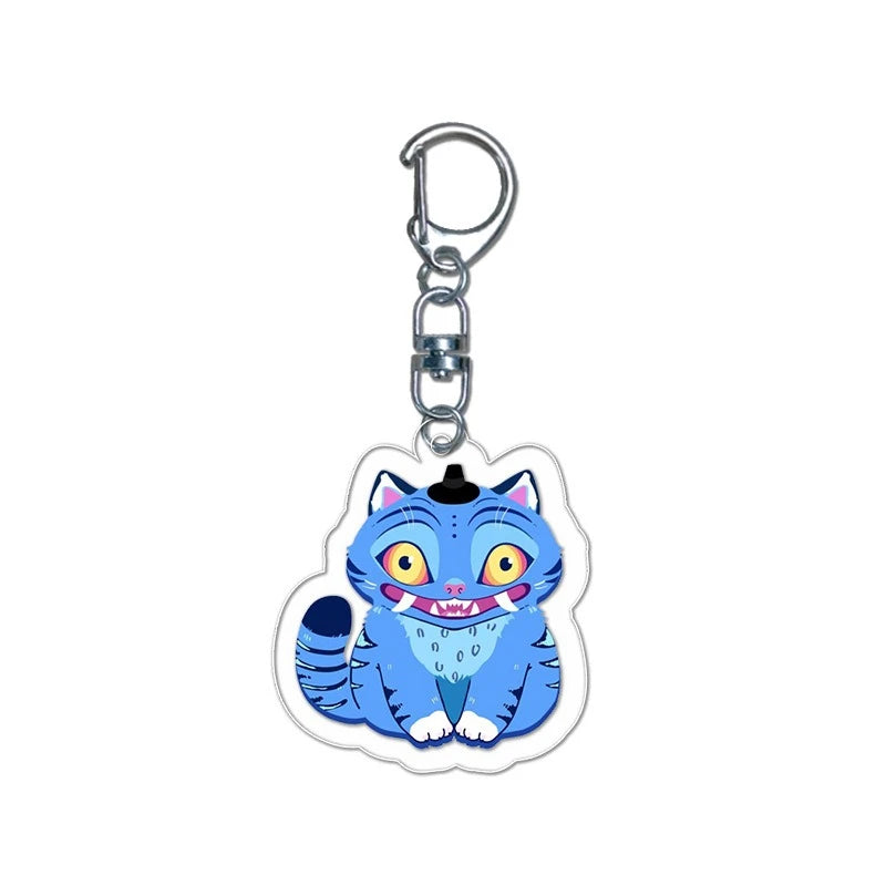 New Anime Movie KPop Demon Hunters Tiger Acrylic Pendant Keyring Jewelry Backpack Decorations Phone Chain Accessories Gift Props