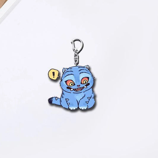 New Anime Movie KPop Demon Hunters Tiger Acrylic Pendant Keyring Jewelry Backpack Decorations Phone Chain Accessories Gift Props