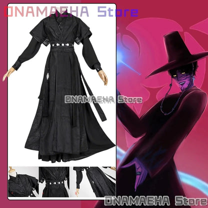 Anime Movie Demon KPOP Saja Boys Jinu Cosplay Costume Your Idol Black Robes Unisex Outfit Halloween Disguise for Adult Outfit
