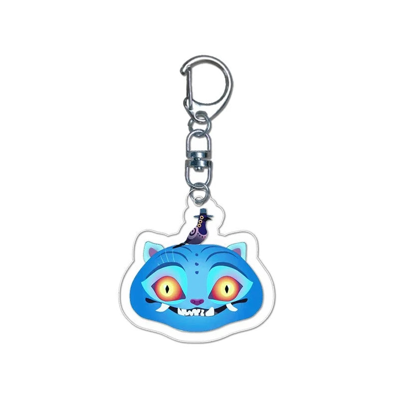 New Anime Movie KPop Demon Hunters Tiger Acrylic Pendant Keyring Jewelry Backpack Decorations Phone Chain Accessories Gift Props