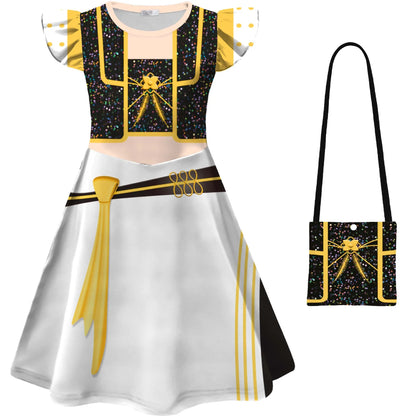 Kids K-Pop Demon Hunters Rumi Zoey Mira Dress Cosplay Costume Girls Dresses Children Casual Girl Dress Halloween Xmas Party Suit