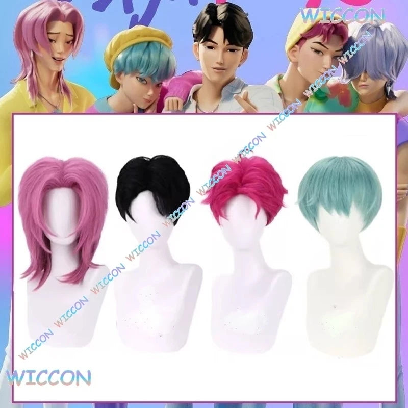 Saja Boys Jinu Baby Cosplay Abby Mystery Romance Cosplay Costume Wig Your Idol Kpop Demon Cos Hunters Men Halloween Roleplay