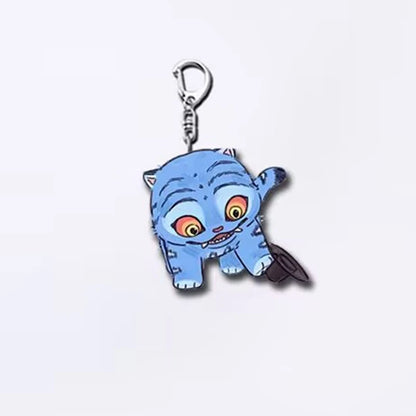 New Anime Movie KPop Demon Hunters Tiger Acrylic Pendant Keyring Jewelry Backpack Decorations Phone Chain Accessories Gift Props