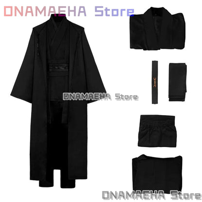Anime Movie Demon KPOP Saja Boys Jinu Cosplay Costume Your Idol Black Robes Unisex Outfit Halloween Disguise for Adult Outfit