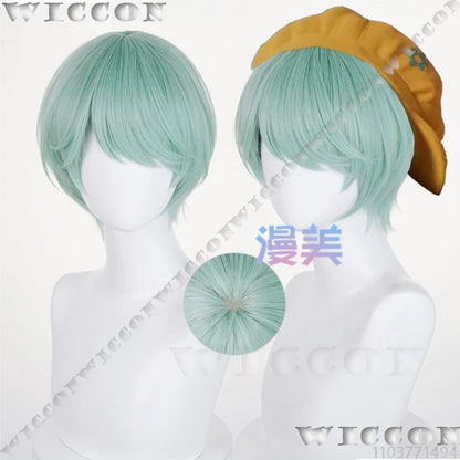 Baby Soda Pop Kpop Demon Hunter Saja Boys Cosplay Costume Pink Top Shirt Blue Pant Green Wig Hat Halloween Idol Boys Group Stage