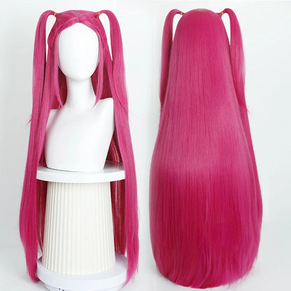 Movie Kpop Cosplay Wig Mira Rumi Zoey Demon Hunters Purple Black Red Long Hair Heat Resistant Synthetic Wigs Carnival Props