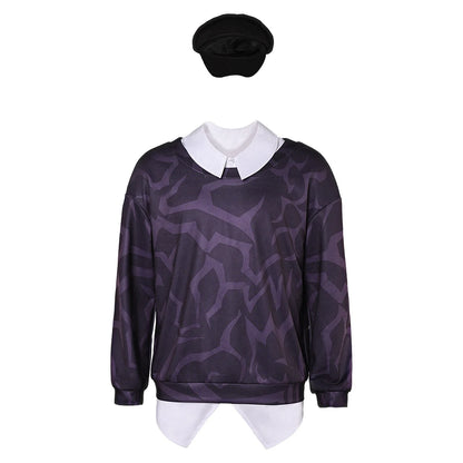 Kpop Demon Hunters Jinu Baby Abby Mystery Saja Boys Cosplay T-shirt Costume For Men Sweater Roleplay Halloween Carnival Suit