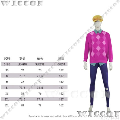 Baby Soda Pop Kpop Demon Hunter Saja Boys Cosplay Costume Pink Top Shirt Blue Pant Green Wig Hat Halloween Idol Boys Group Stage