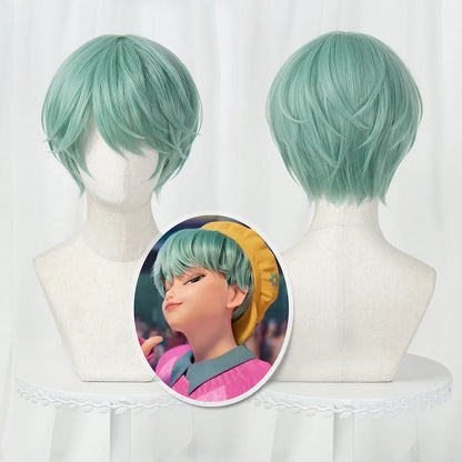 Saja Boys Jinu Baby Abby Mystery Romance Wig Kpop Demon Hunters Mira Rumi Zoey Cosplay Free Wig Cap Halloween Costume Props