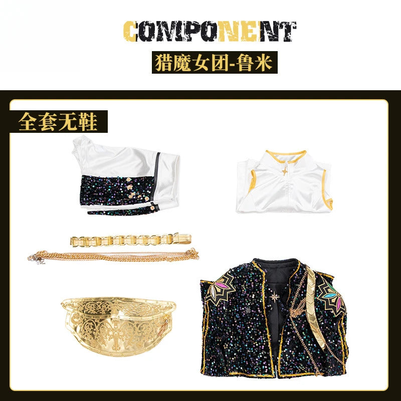 KPop Demon Hunters Rumi Cosplay Costume High Quality Anime Character Prop Halloween Carnival Party Onlycos