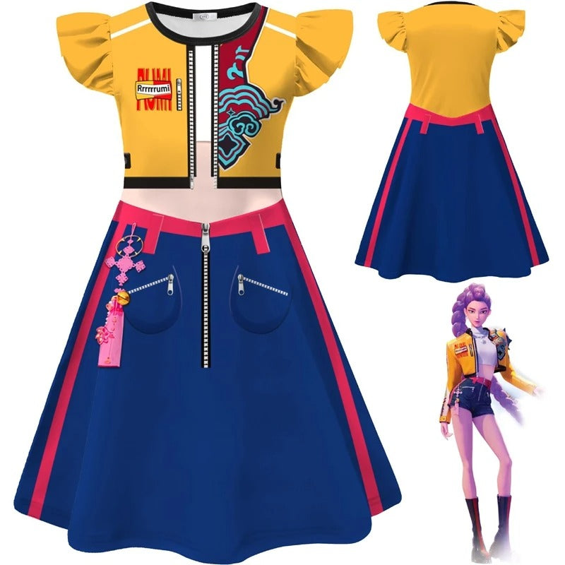 Kids One Piece KPOP Demon Hunters Costumes