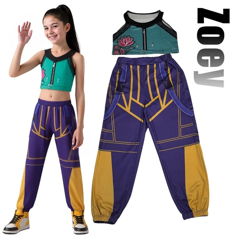 Kids Two-Piece Zoey KPOP Demon Hunters Costume