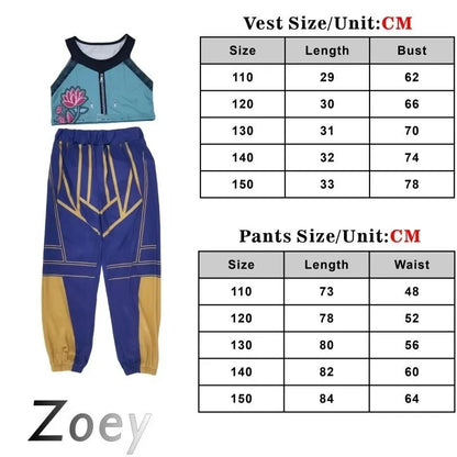 Kids Two-Piece Zoey KPOP Demon Hunters Costume