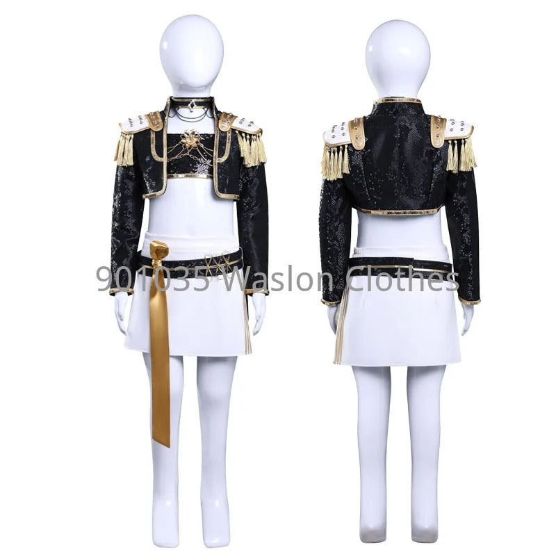Rumi, Zoey, Mira Kids Full Set Costume GOLDEN KPop Demon Hunters Huntrix